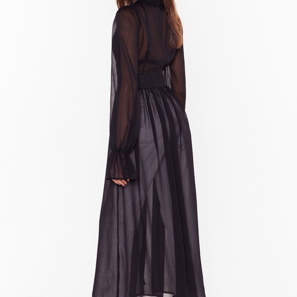 Lace Go Party Longline Chiffon Dress - Picture 3 of 8